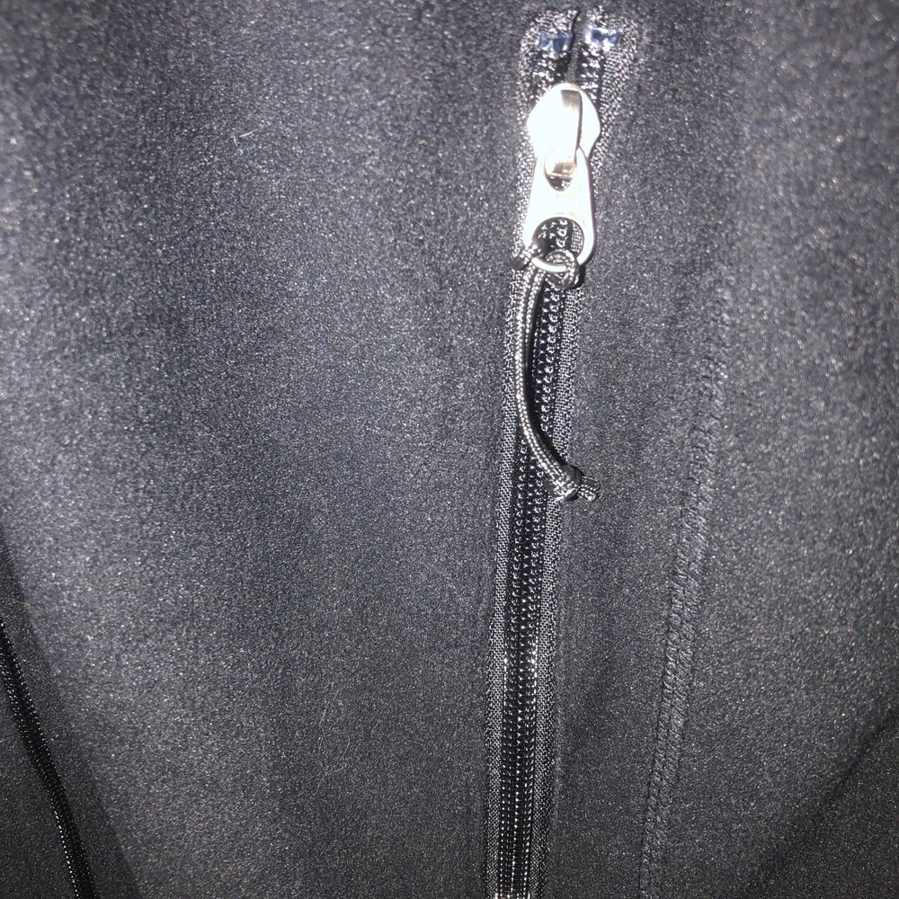NWT Women Small Double Diamond Thermal Fleece Zip Jacket Black Zip Pockets Logo - Picture 8 of 14